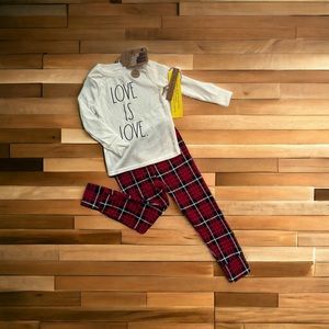 NWT RAE DUNN Little Kids Pajama Set, Size 4T